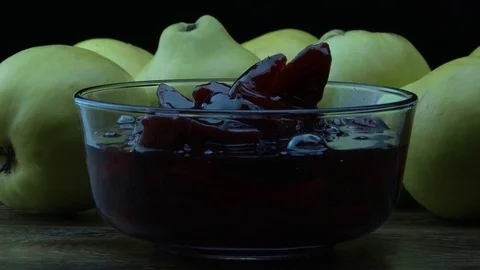 Jam from quinces 스톡 동영상 84047625