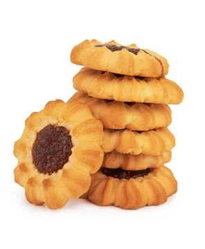 Jam ring biscuit Stock Photos