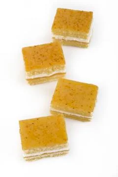 Jam roll cake Stock Photos