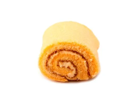 Jam roll cake Stock Photos