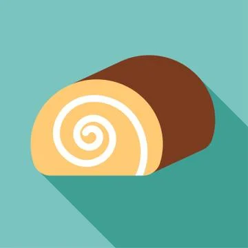 Jam roll cakes Stock Illustration