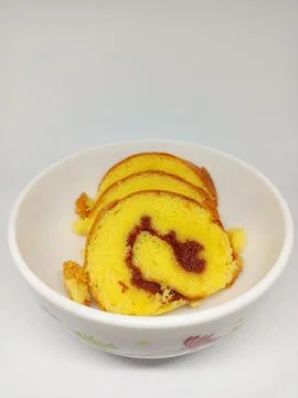Jam roll cakes Stock Photos