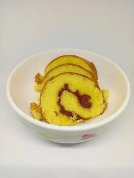 Jam roll cakes Stock Photos