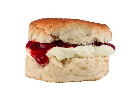 Jam scone Stock Photos