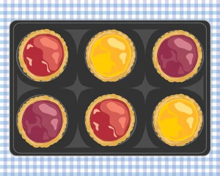 Jam tarts Illustrazione stock