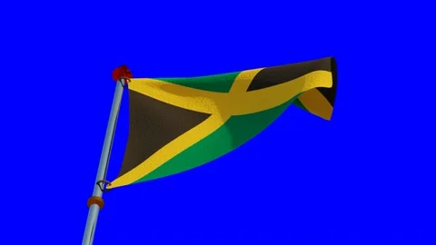 Jamaica Flag in 3D Stock Footage 157094527