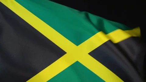 Jamaica Flag Flapping Stock Footage 118966464