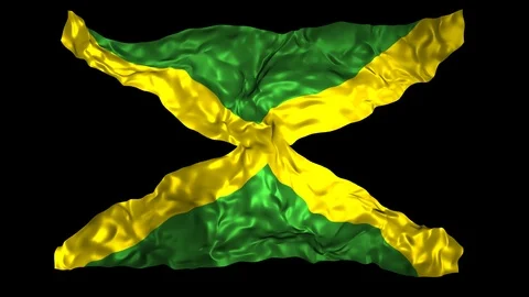 Jamaica flag Stock Footage 110817597