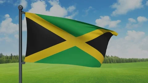 Jamaica Flag Video stock 153254140