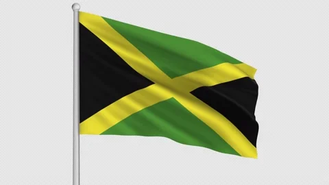 Jamaica Flag Stock Footage 210872305
