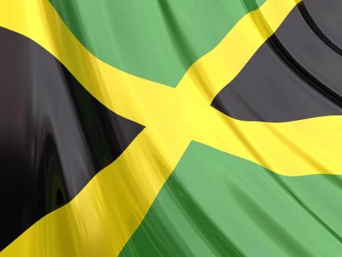 Jamaica Flag Stock Illustration