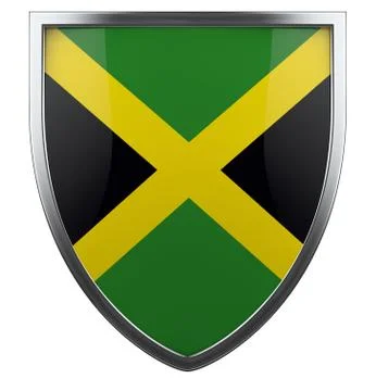 Jamaica flag Stock Illustration