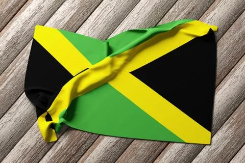 Jamaica flag Stock Illustration