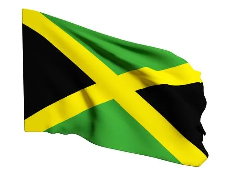 Jamaica flag Stock Illustration