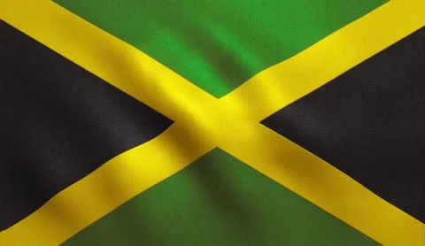 Jamaica Flag Stock Illustration