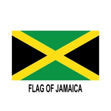 Jamaica flag Stock Illustration