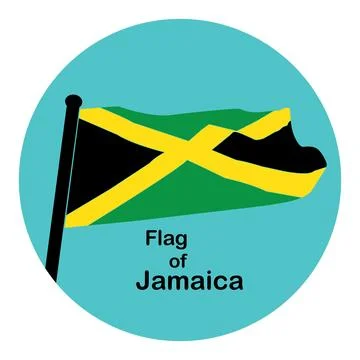 Jamaica flag Stock Illustration