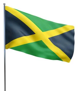 Jamaica Flag Image Stock Illustration