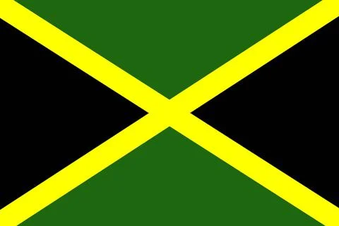 Jamaica flag pattern background. Realistic national flag design. Abstract v.. Stock Illustration
