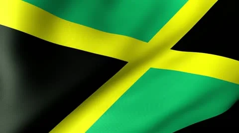 Jamaica Flag Waving Stock-Footage 12206513