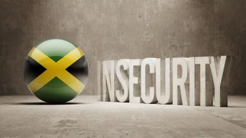 Jamaica. Insecurity Concept. Stock Illustration