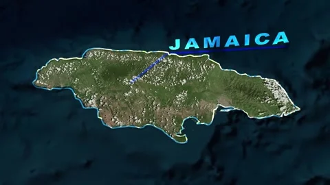 Jamaica Map Animation Stock Footage 273588057
