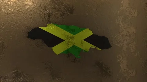 Jamaica Map Stock Footage 277903984