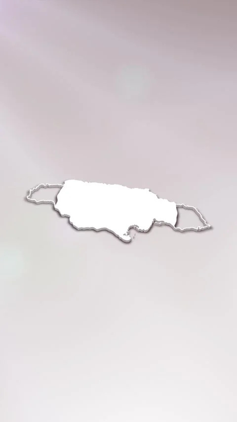 Jamaica Map Intro Stock Footage 261660366