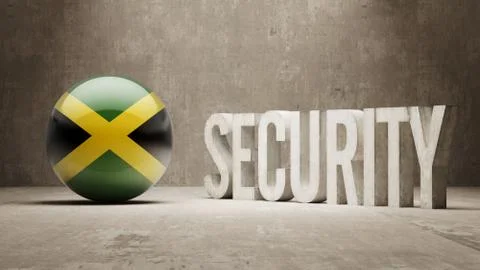Jamaica. Security Concept. Stock Illustration