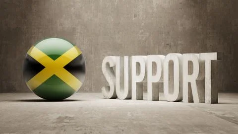 Jamaica. Support Concept. Illustrazione stock
