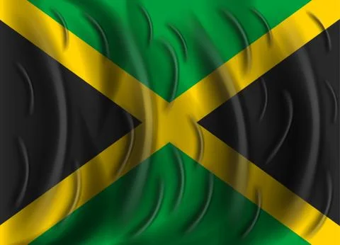 Jamaica wind flag イラスト素材