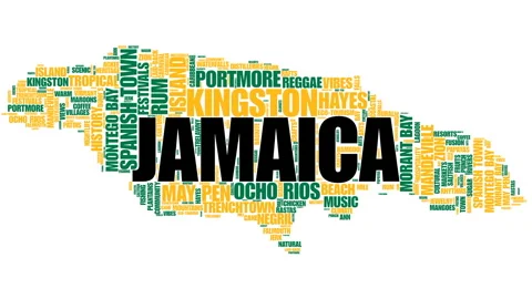 Jamaica Word Cloud: A Visual Celebration of Island Life Stock Footage 323539007