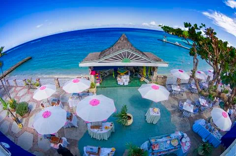 Jamaican Buffet Foto stock