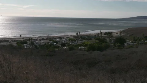 Jamala Campground and Beach Stock Footage 144495480