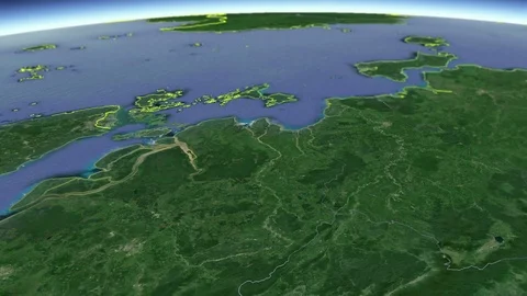 Jambi with Coat Of Arms Animation Map Stock Footage 76388340