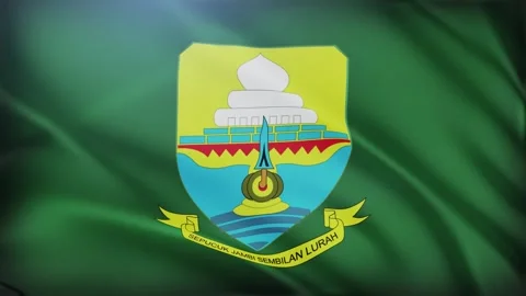 Jambi Province Flag Stock Footage 331629190