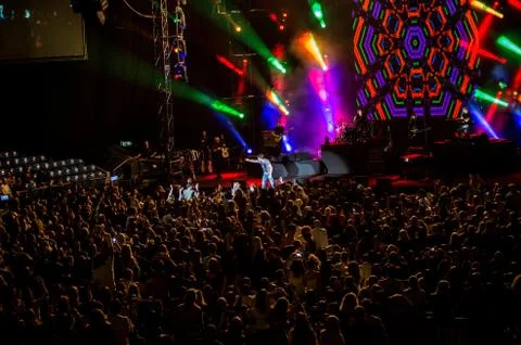 James Blunt - Concert in Israel Stockfoto's