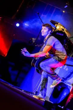 James Blunt - Concert in Israel 写真素材