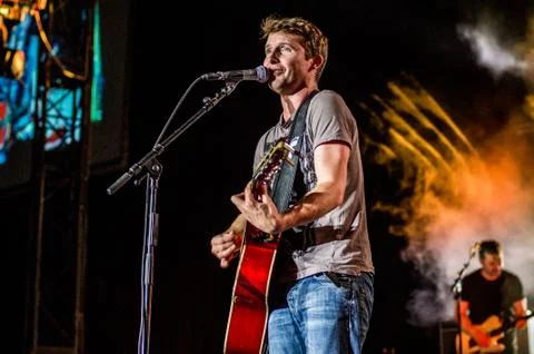 James Blunt - Concert in Israel Stockfoto's