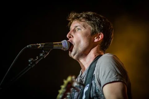 James Blunt - Concert in Israel Stockfoto's