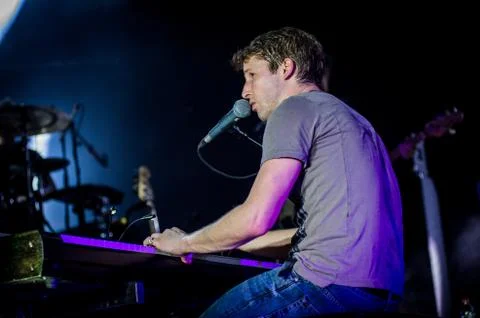James Blunt - Concert in Israel 写真素材