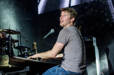 James Blunt - Concert in Israel 写真素材