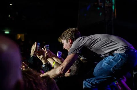 James Blunt - Concert in Israel 写真素材