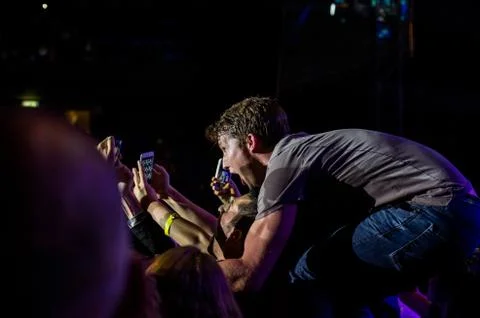 James Blunt - Concert in Israel Stockfoto's