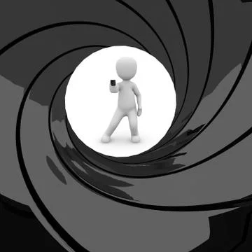 James bond 007 Stock Illustration