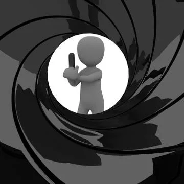 James bond 007 Stock Illustration