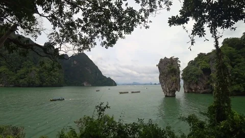 "James Bond Island" Phangnga Stock Footage 85458087