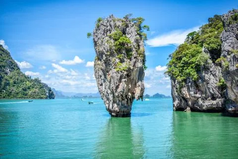 James Bond Island in Thailand Stock Photos