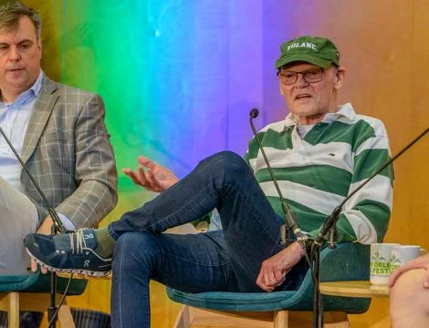 James Carville on a Panel at the New Orleans Book Festival Foto stock