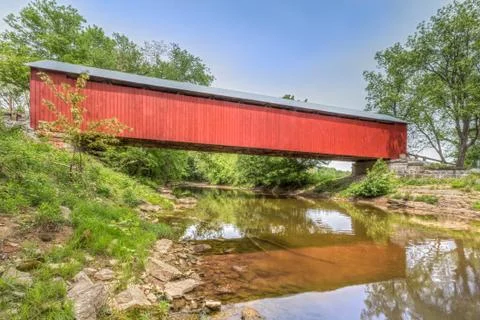 The James Covered Bridge Stock Photos